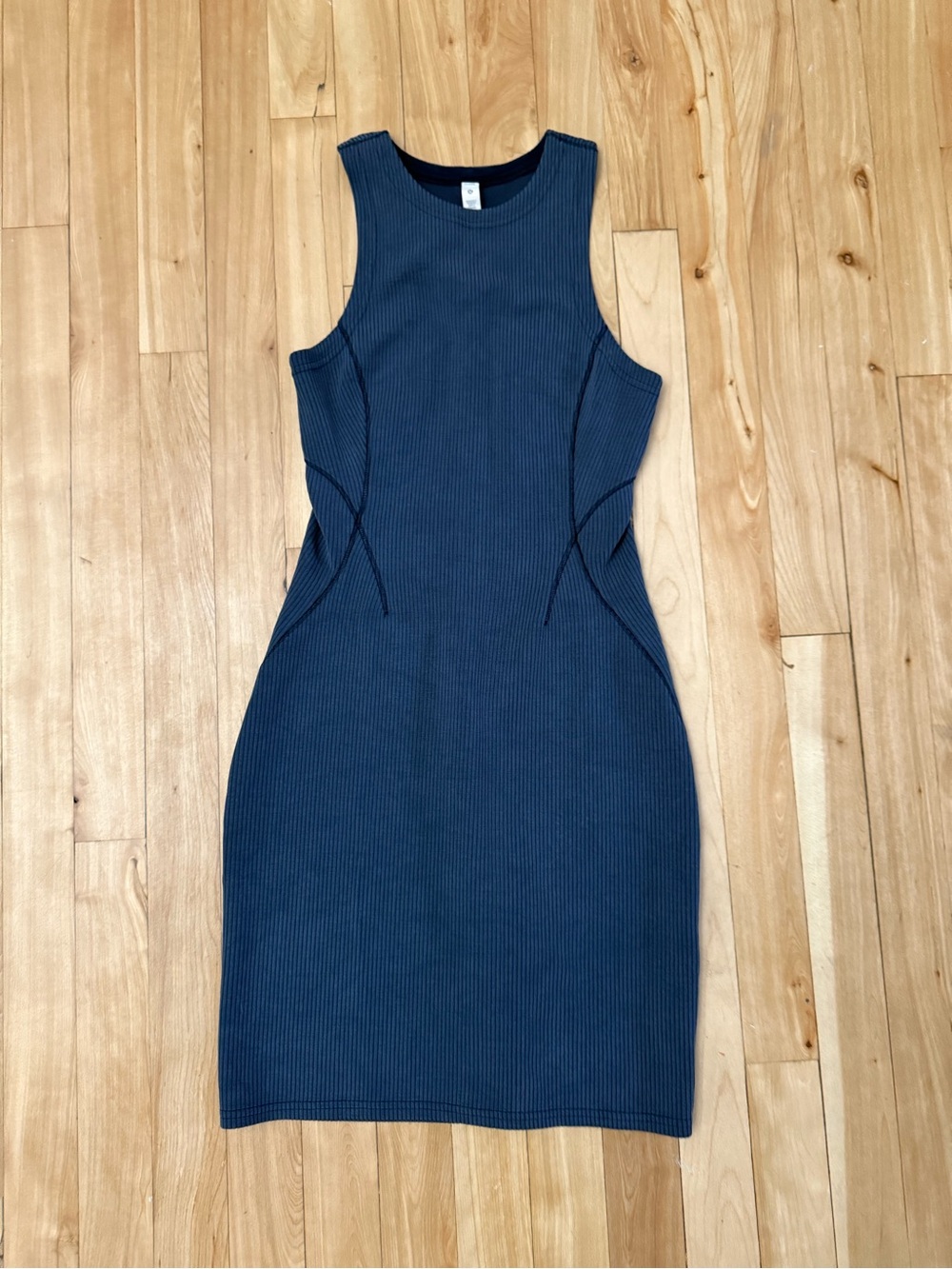 lululemon athletica Ribbed Sleeveless Sheath Dress - Navy Blue